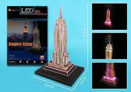 Check spelling or type a new query. Empire State Building 3d Puzzle With Led 38 Pieces By Daron Http Www Amazon Com Dp B003q1hkgw Empire State Building Led Color Changing Lights Empire State
