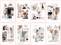 Mood Board Mockup Templates For Branding Texty Cafe Mood Board Template Mood Board Mood Board Design