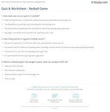 Think you know a lot about halloween? Quiz Worksheet Netball Game Study Com