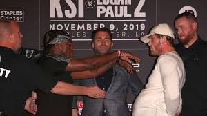 Floyd mayweather jr and jake paul were involved in a brawl at the press conference for the legendary boxer's exhibition bout with logan paul.the fight paul appeared to get away from mayweather, who could be see on his instagram live stream searching for the brother of logan, shouting: Ksi V Logan Paul Youtube Mega Fight Is Ludicrous But Lucrative
