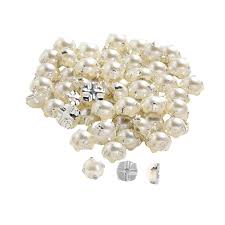 Enakshi 100Pcs Sewing Pearl Beads Flat Back DIY Accessory for Pants  Clothing Garment Argent Crafts | Sewing | Closures & Connectors | Buttons :  Amazon.in: Home & Kitchen