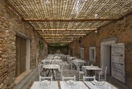 Oleoteca Ses Escoles Isabel Lopez Vilalta S L Archello Ibiza Restaurant Terrace Furniture Design Rustic Restaurant
