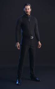 Artstation John Wick Updated Ismael Ramos Black Suit Men Designer Suits For Men Character Design Male