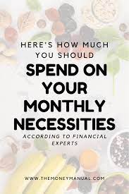 Here S How Much Financial Experts Say You Should Spend On Each Of Your Monthly Necessities How To Get Money Finances Money Budgeting Money