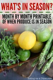 What S In Season Calendar Of Fruits And Vegetables In Season Whats In Season Pumpkin Seed Recipes Fruits And Vegetables