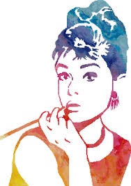 Audrey in Watercolor