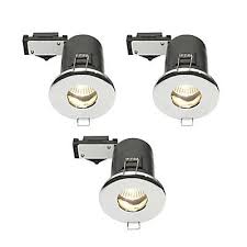 The new chrome bezel can be used to match chrome kitchen and bathroom fittings, adding further style. Diall Chrome Effect Non Adjustable Led Downlight 3 5w Ip65 Pack Of 3 Diy At B Q