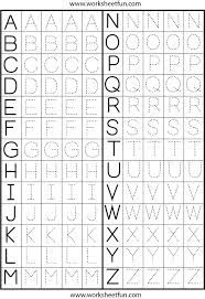 Free printable alphabet worksheets help your kids learn to recognize and write letters in both uppercase and lowercase letters. Tracing Uppercase Letters Capital Letters 3 Worksheets Letter Tracing Worksheets Alphabet Writing Worksheets Printable Alphabet Letters