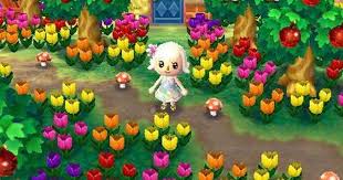 End Of April In Citalune Goodbye Cherry Blossoms Hello Azaleas Animal Crossing Town Tune Animal Crossing Rainbow Flowers