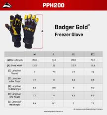 badger gold touch freezer glove