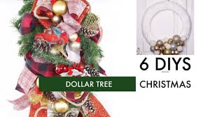 6 Diy Dollar Tree Christmas Crafts Elegant Wreath Swag Etc Youtube Dollar Tree Christmas Christmas Crafts Decorations Christmas Crafts