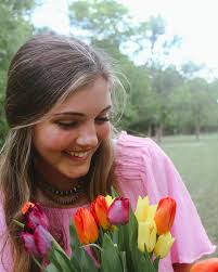 The tulips are almost as gorgeous as her<3 @kayla_bowman04