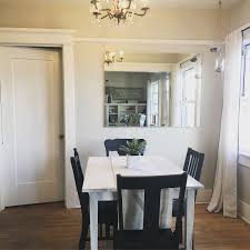 Simple Living Neutral Dining Dining Room Decor White Table Black Chairs Mismatched Dinin Cheap Dining Room Chairs Mismatched Dining Chairs Boho Dining Room