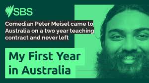 Comedian Peter Meisel came to Australia