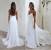 Simple Beach Lace Wedding Dress