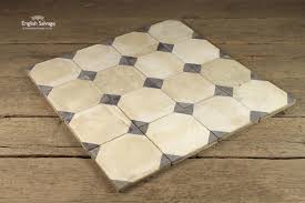 Cement tile has a beautifully rich finish, and is infinitely customizable. Reclaimed Black And White Insert Cement Tiles
