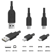 usb types various types of usb cables a b c their