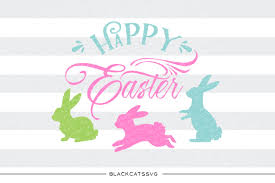 Happy Hoppy Easter Svg File By Blackcatssvg Thehungryjpeg Com