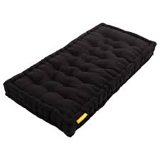 Coussin Indoor Outdoor Noir L 60 X H 120 Cm Leroy Merlin En 2020 Coussin Pour Palette Matelas Coussin