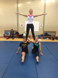 Igc Training Stand On Shoulders In Splits Acro Yoga Poses 3 Person Yoga Poses Yoga Challenge Poses