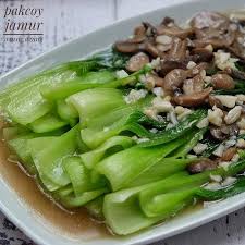 1 sdm minyak wijen (opsional) bawang putih goreng sesuai selera. Resep Spesial Pakcoy Siram Saus Jamur Bahan 250 Gram Pakcoy Siangi Lalu Cuci Bersih 50 Gram Jamur Kancing 1 Sdm Saus Tiram Secukupnya Garam Gula Dan Merica Bubuk 1 2