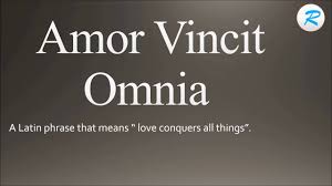 How To Pronounce Amor Vincit Omnia Youtube