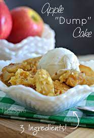 3 Ingredient Apple Dump Cake Apple Dump Cakes Desserts Dump Cake