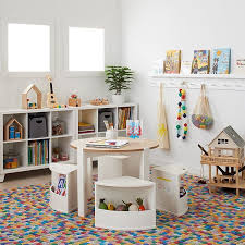 This Nesting Table Is A Modern Playroom Essential It S A Two In One So Little Ones Will Have Places To Sit And Y Modern Playroom Playroom Design Baby Playroom