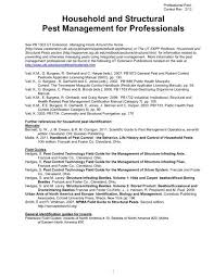 Handbooks and tables in science and technology. Household And Structural Pest Management For Professionals Epp