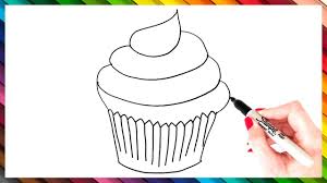 Super cute and easy cupcake to draw with happydrawings if you want to see more of my videos , click here : How To Draw A Cupcake Step By Step Cupcake Drawing Easy Youtube