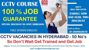 Cctvcourse Specialdiscount On Spotadmission Freespokenenglish 100 Jobguarantee Cctvvacanciesinhyderab Health And Safety Safety Training Job