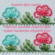 Yapilisini Youtube Aysenin Igne Oyalari Kanalinda Izleyebilirsiniz Oya Boncuk Dokuma Desenleri Tig Isi Semasi