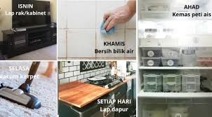 Bagaimana saya menjumpai teknik mengemas cara jepun ini? Ikut Jadual Ini Setiap Hari Confirm Rumah Sentiasa Kemas Bersih Tip Top Islam Itu Indah