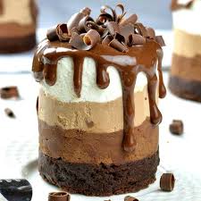 Mini Triple Chocolate Mousse Cakes Video Video Desserts Chocolate Desserts Mousse Recipes
