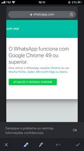 Ele volta a funcionar muito tempo depois que começo a tentar, e sempre para em 5 minutos. Atualizei O Google Chrome No Meu Ios E Agora Nao Consigo Acessar O Whatsapp Web Google Chrome Community