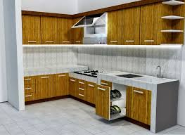 Antara pantry dengan dapur kotor berada dalam satu area yang ditata secara linear dan terbuka. Terbaru Lemari Dapur Minimalis Olympic Dapur Minimalis