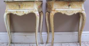 Vintage French Bedside Tables French Bedside Tables Wooden Bedside Table Painted Bedside Tables