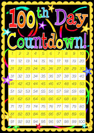 Christmas Countdown Calendar 100 Days In 2020 100th Day School Countdown Day Countdown
