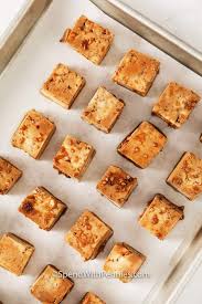 Tofu turned out very crispy! Baked Tofu Easy Oven Baked Spend With Pennies