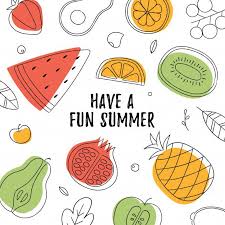 Fruit Vector Illustration Fruit Vector Food Illustration Design Fruit Doodle