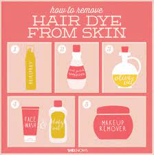 Massage a large amount of petroleum jelly onto the hair dye stain. Pin On Skin And Beauty