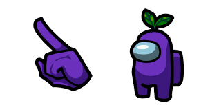Among Us Purple Character In Plant Hat Purple Purple Plants Character