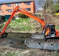 Hyundai Amphibious Excavators with Pontoon 21ton with Cheap Price