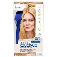 Dark roots, blonde hair, don't care! Clairol Root Touch Up Permanent Hair Color 9 Light Blonde 1 Kit Target