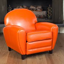 Yes, half past seven tomorrow, jack! Oversized Burnt Orange Leather Club Chair Overstock 5886349