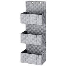 Wenko 22075100 Organizer Adria Zum Hangen Badkorb 3 Etagen Polypropylen Grau 15 5 X 25 X 72 Cm Badezimmer Organizer Badezimmer Regal Tur Organizer