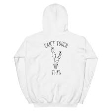 This item is linked as : Funny Cactus Hoodie Can T Touch This Slogan Plant Festival Aesthetic Starcove Fashion