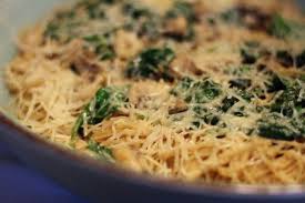Sauteed Mushrooms And Spinach Over Angel Hair Pasta Pasta Dishes Sauteed Mushrooms And Spinach Angle Hair Pasta Recipes