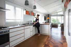 Out of now i would assign information re the latest kitchen plywood cabinets. Birch Ply Adds Striking Detail To 1970s Waiheke Ki Eboss
