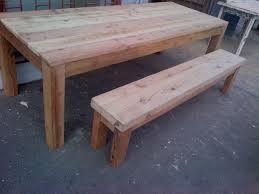 Furniture Tables Rustic Kinder Garten Tisch Bank